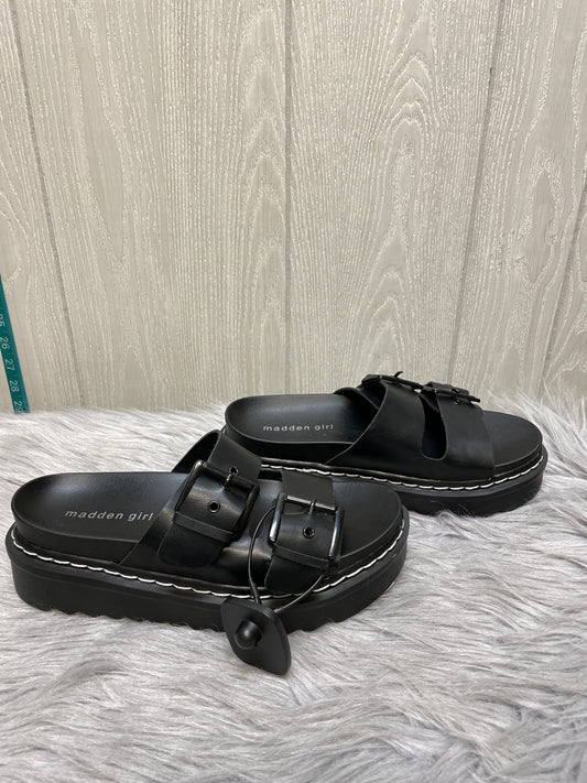 Sandals Heels Platform By Madden Girl In Black, Size: 7