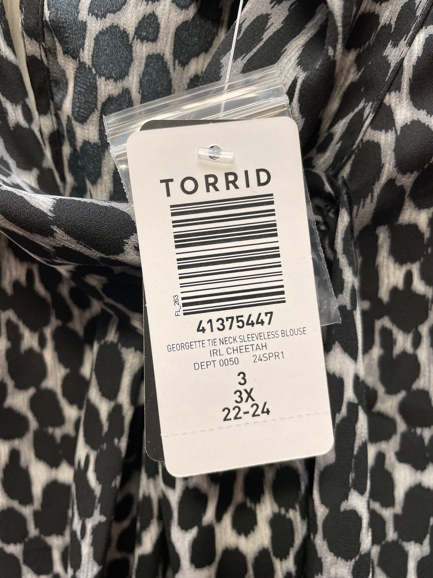 Blouse Sleeveless By Torrid In Animal Print, Size: 2x