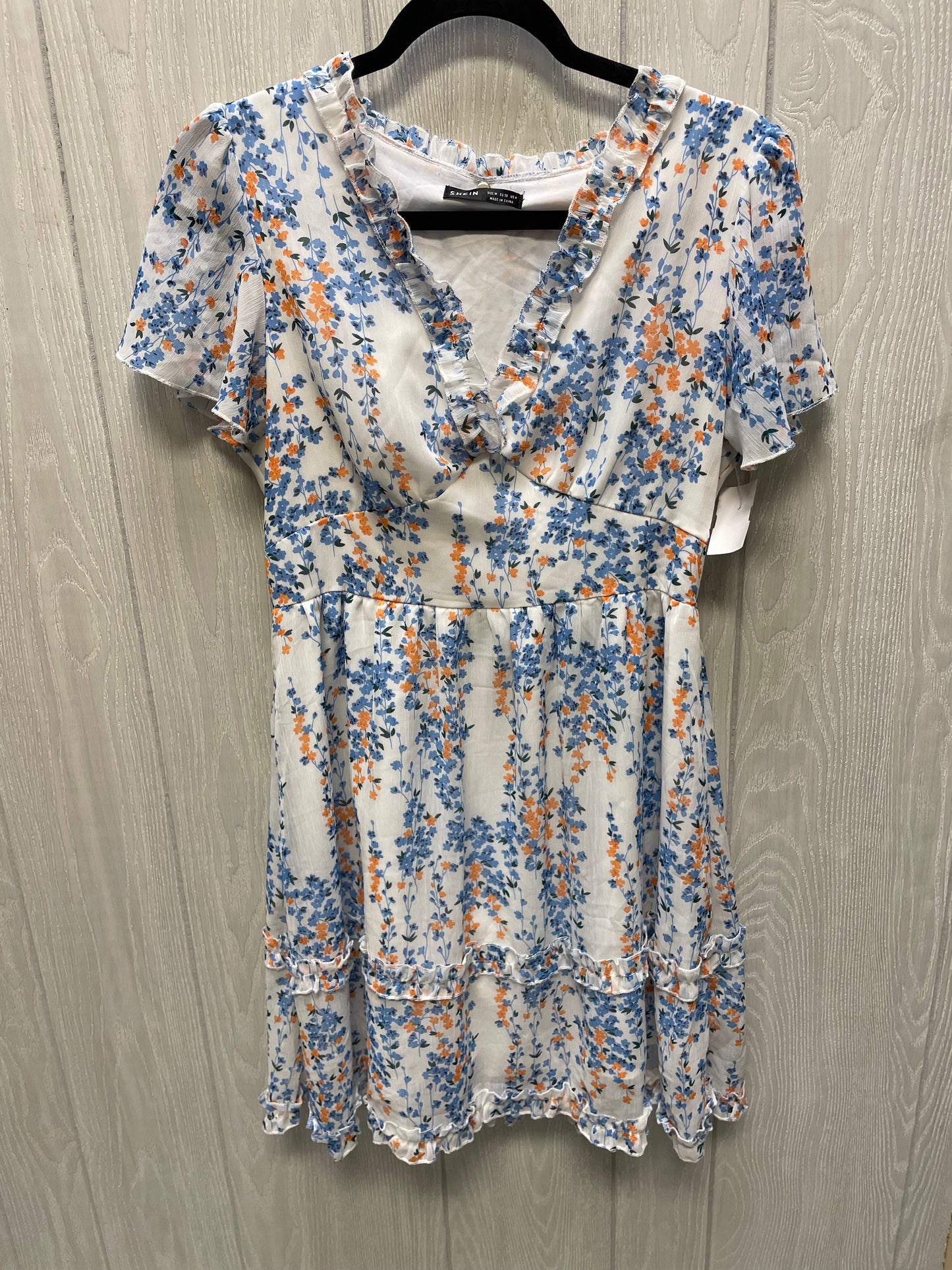 Dress Casual Short By Shein In Floral Print, Size: M