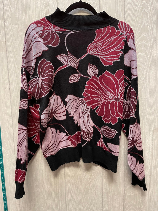 Sweater By Eloquii In Floral Print, Size: Xl