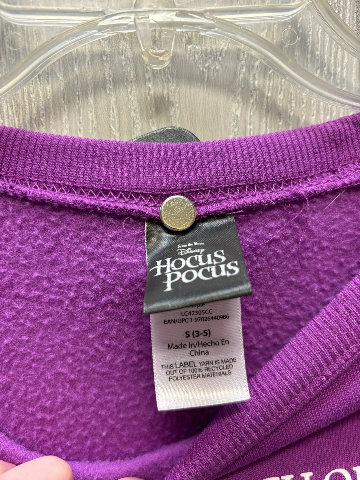 Sweatshirt Crewneck By Clothes Mentor In Purple, Size: S