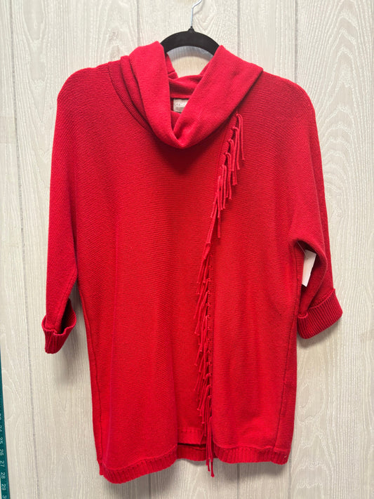 Sweater By Chicos In Red, Size: Xs