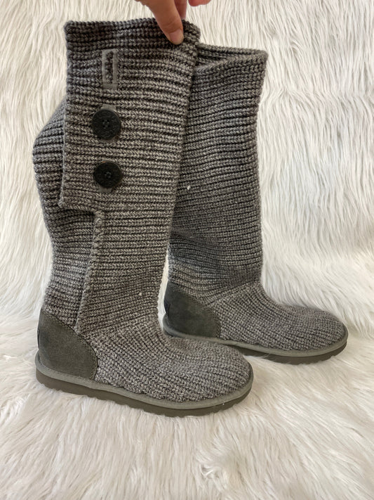 Boots Designer By Ugg In Grey, Size: 9