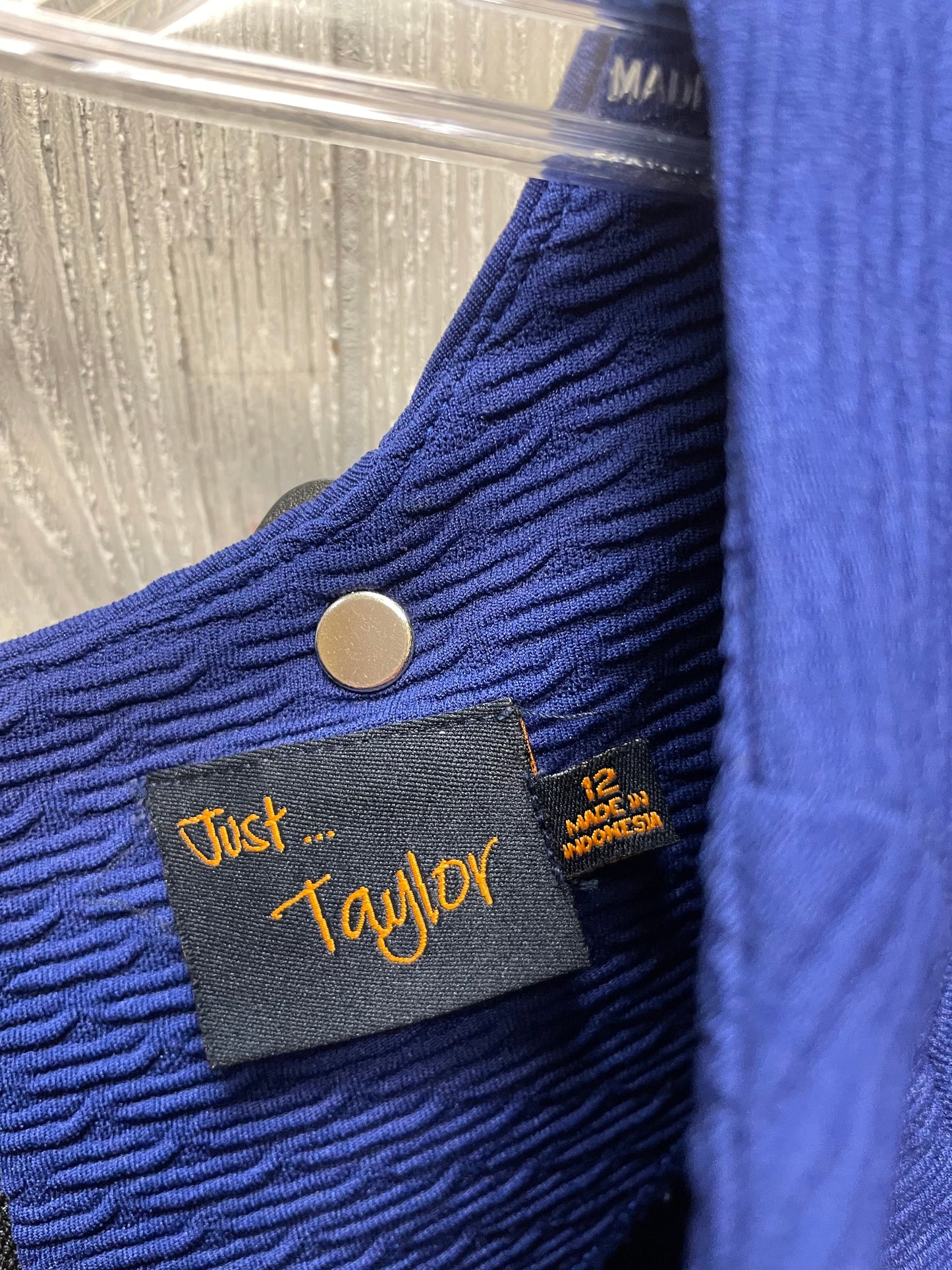 Dress Work By Just Taylor In Blue, Size: L