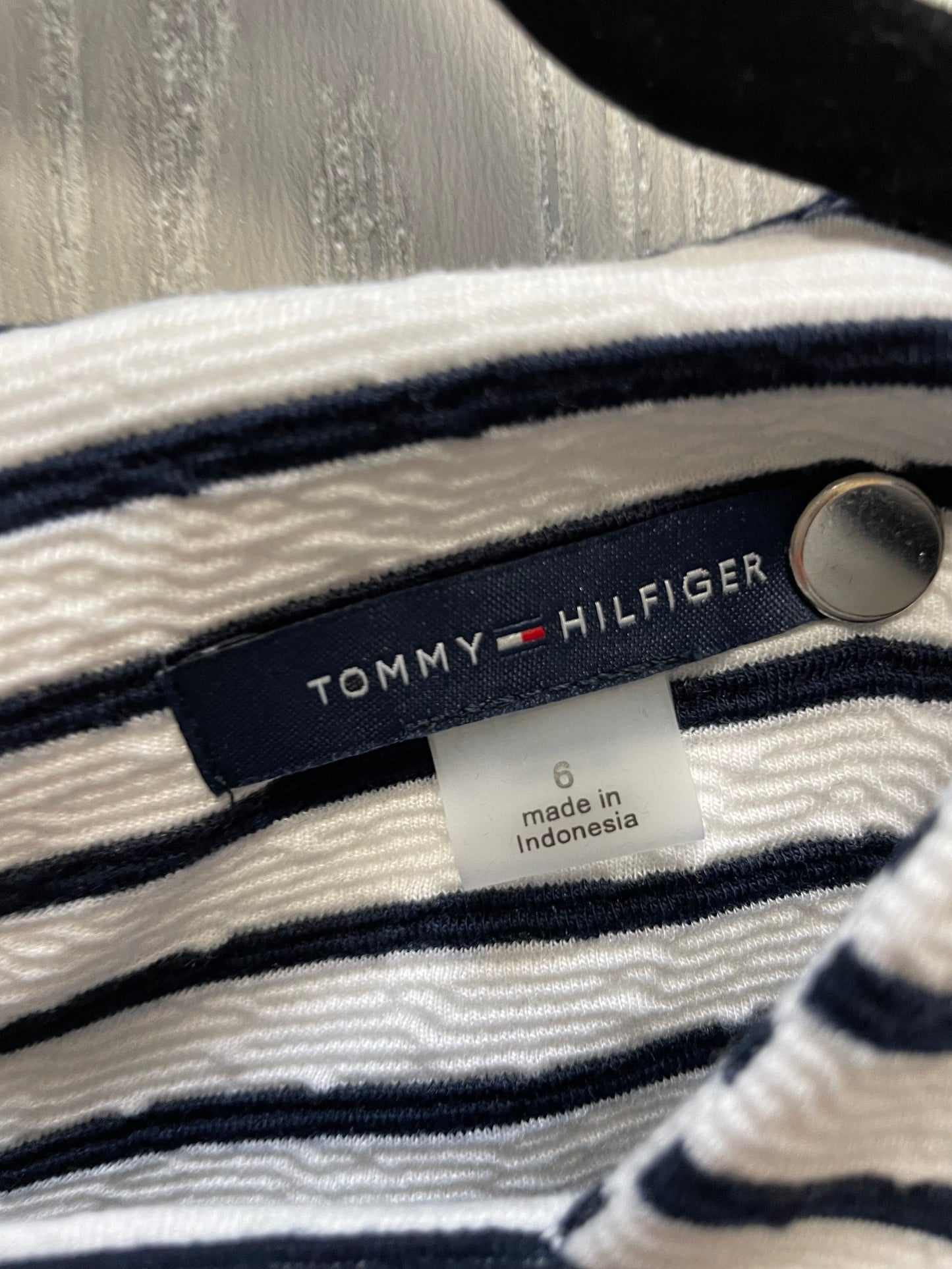 Dress Work By Tommy Hilfiger In Striped Pattern, Size: S