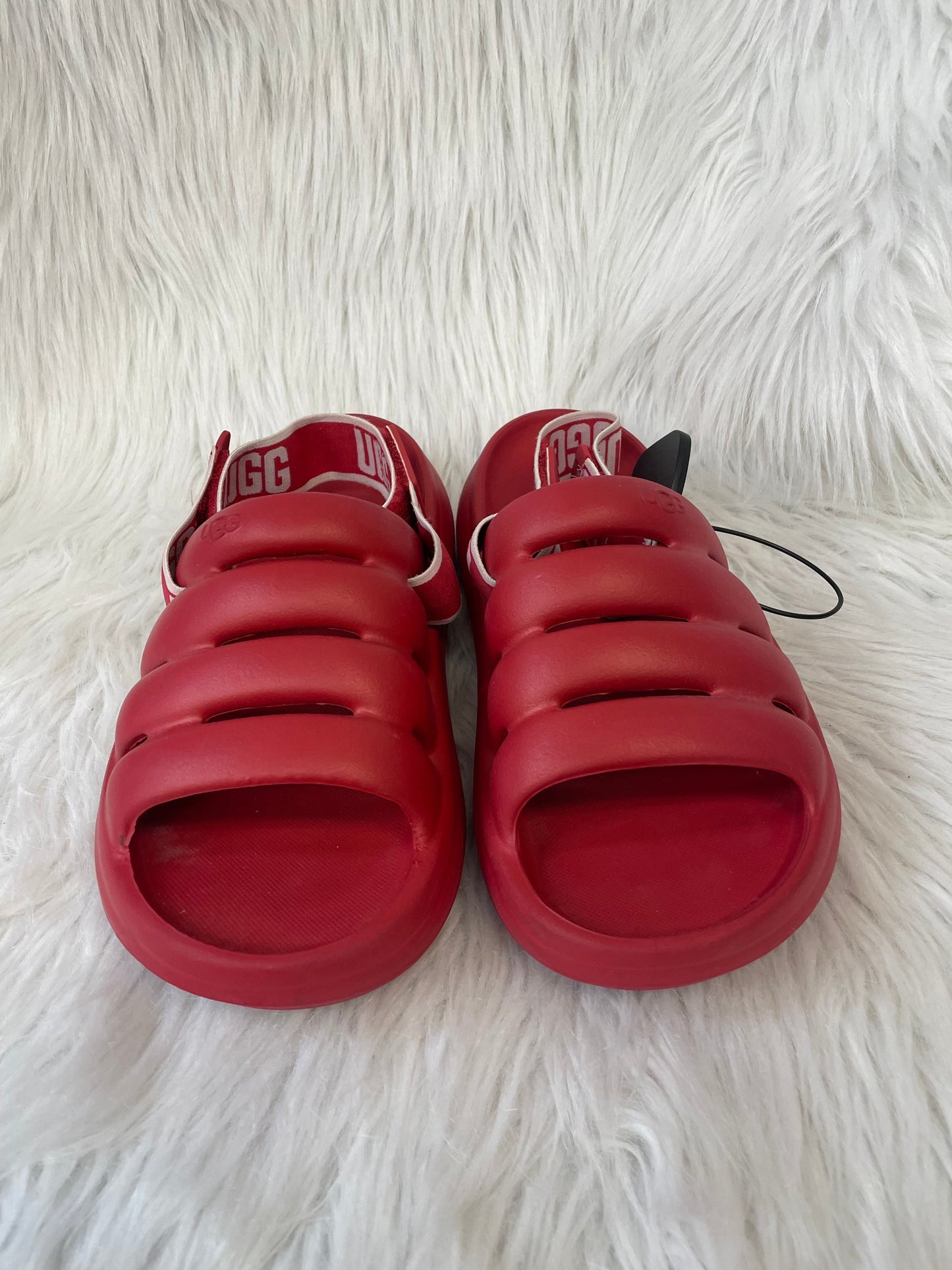 Sandals Designer By Ugg In Red, Size: 9