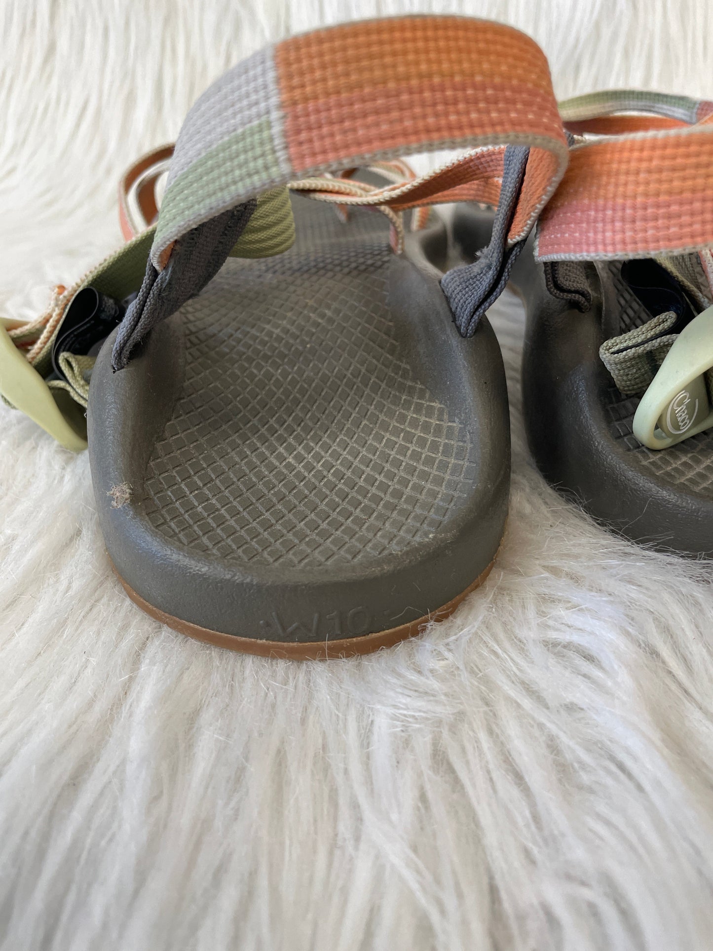 Sandals Sport By Chacos In Grey & Orange, Size: 10