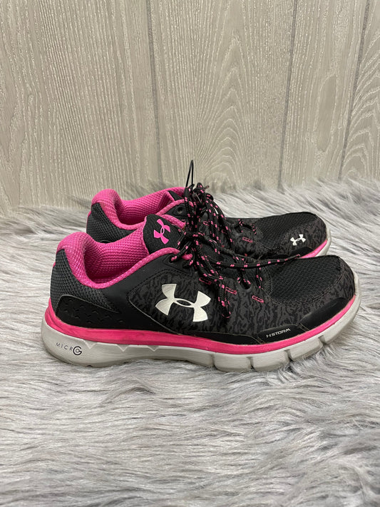 Shoes Athletic By Under Armour In Black & Pink, Size: 7.5