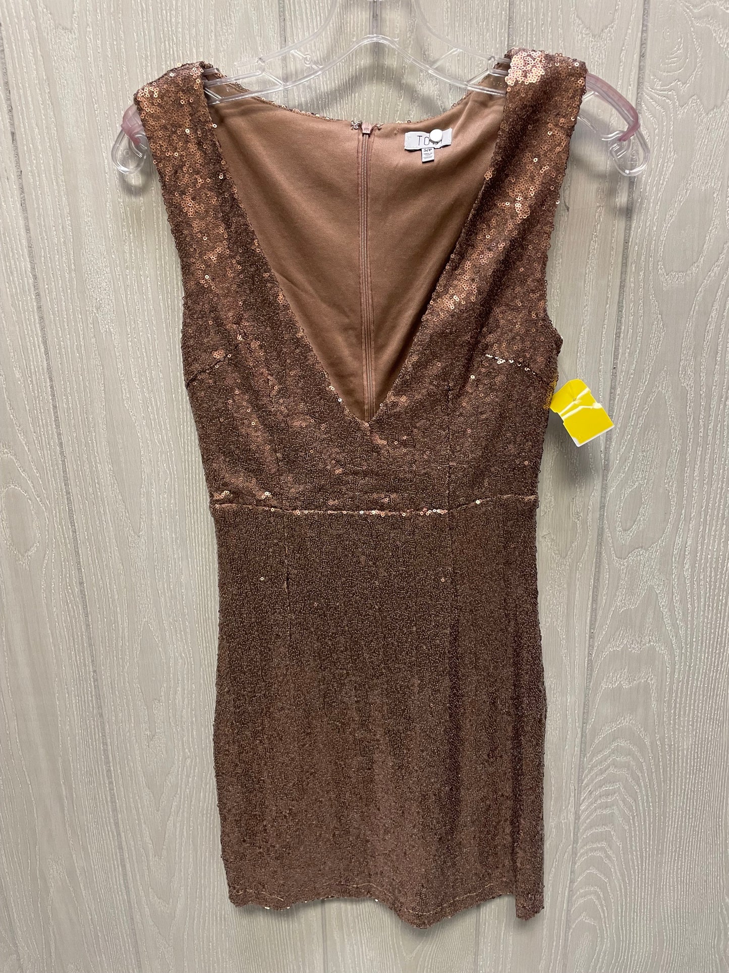 Dress Party Short By Tobi In Bronze, Size: S