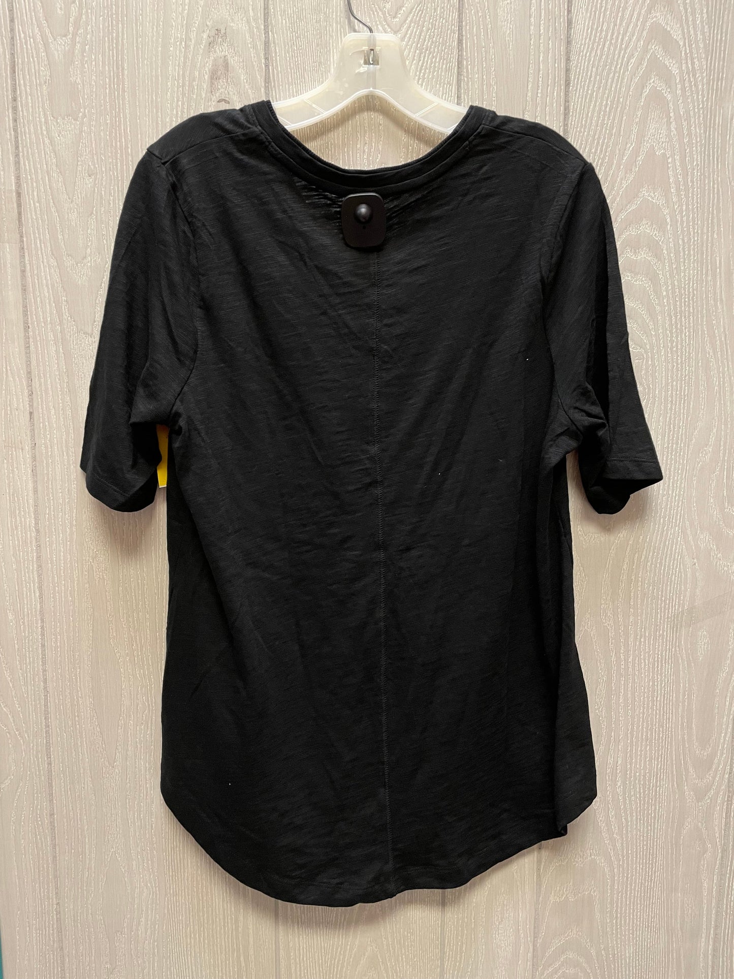 Top Short Sleeve By Chicos In Black, Size: L