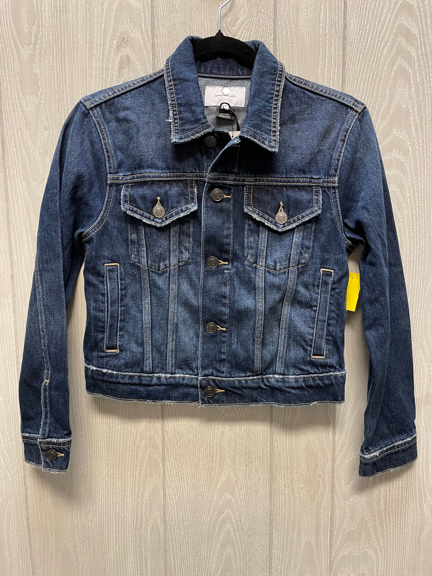 Jacket Denim By Current/elliott In Blue Denim, Size: S