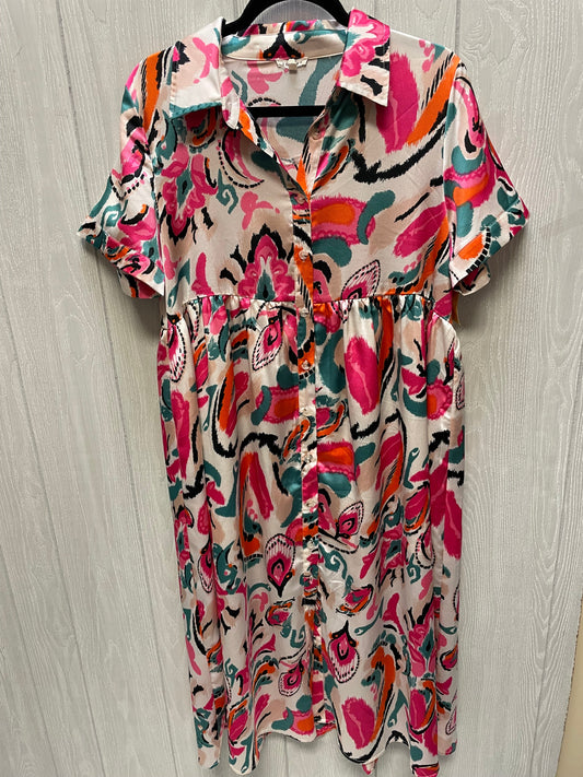 Dress Casual Midi By Jodifl In Multi-colored, Size: S