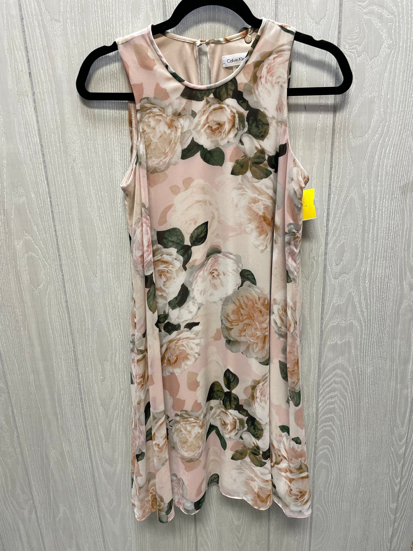 Dress Casual Short By Calvin Klein In Floral Print, Size: S