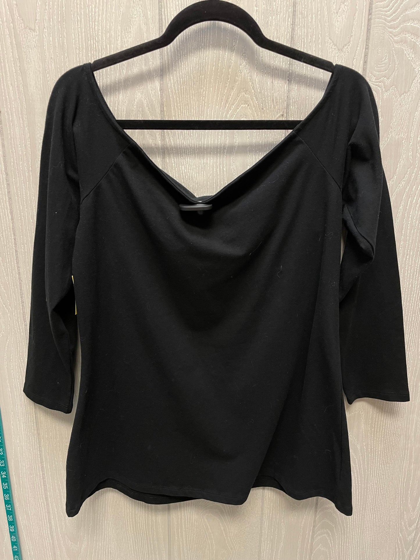 Top 3/4 Sleeve By Torrid In Black, Size: 1x