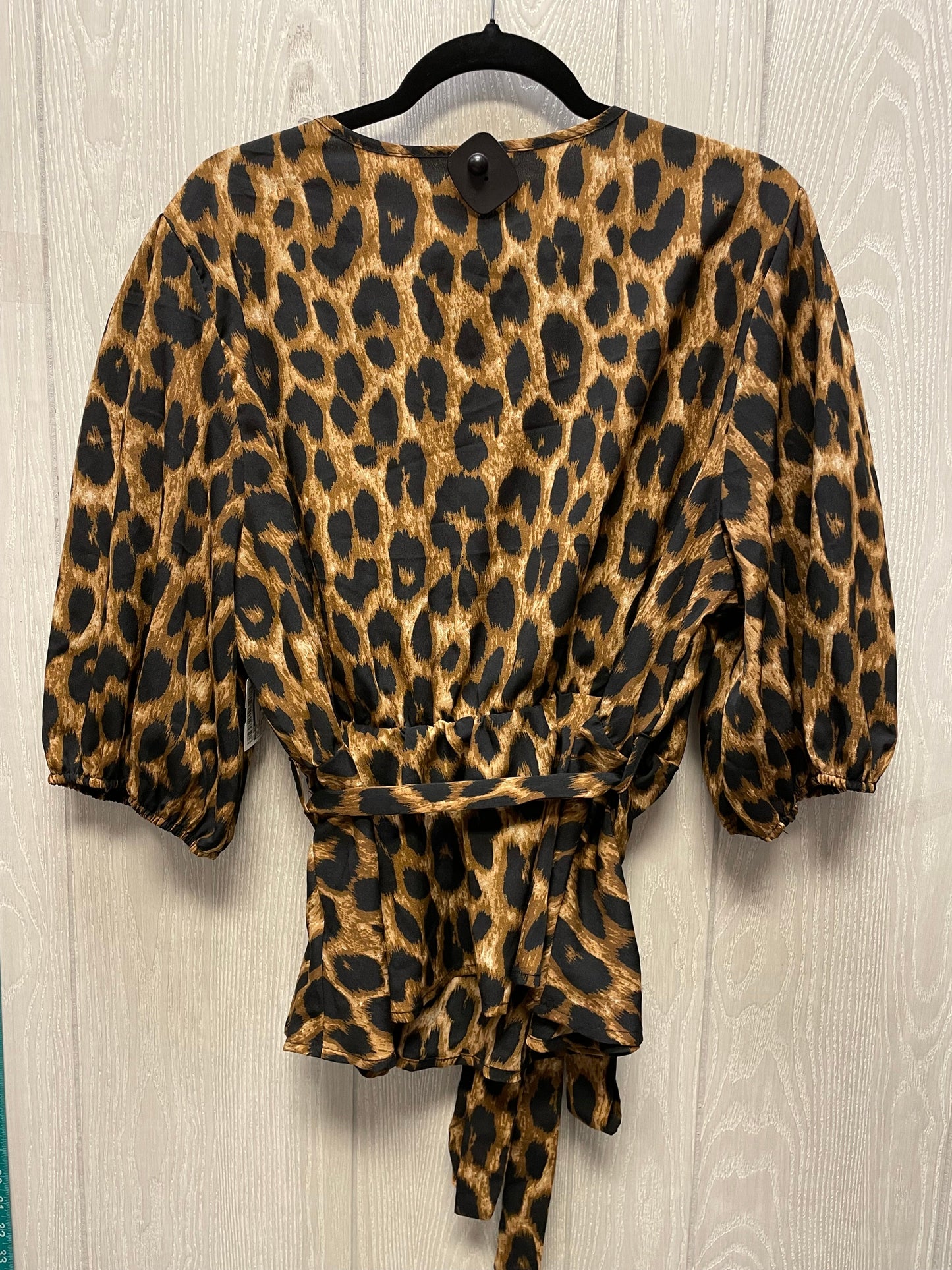 Top Short Sleeve By Shein In Animal Print, Size: 3x