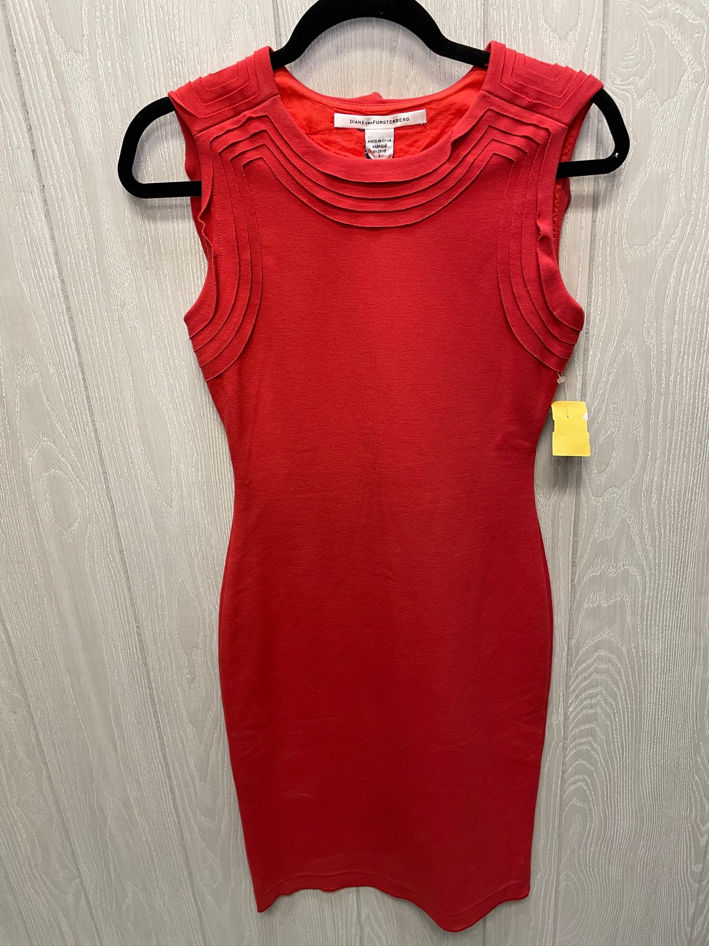 Dress Designer By Diane Von Furstenberg In Red, Size: S