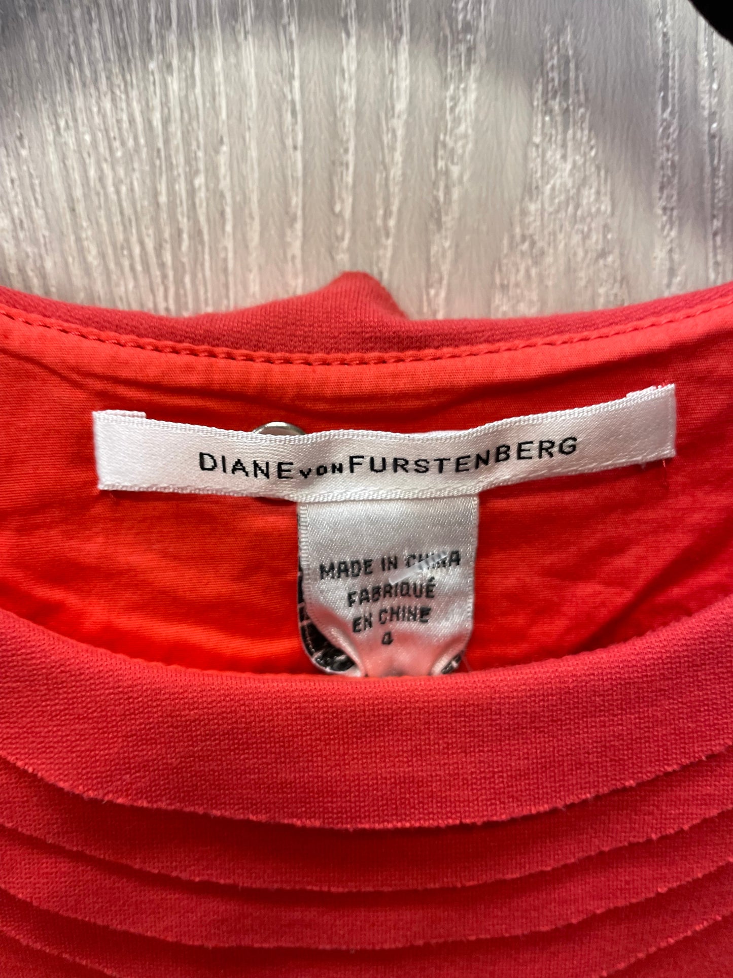 Dress Designer By Diane Von Furstenberg In Red, Size: S