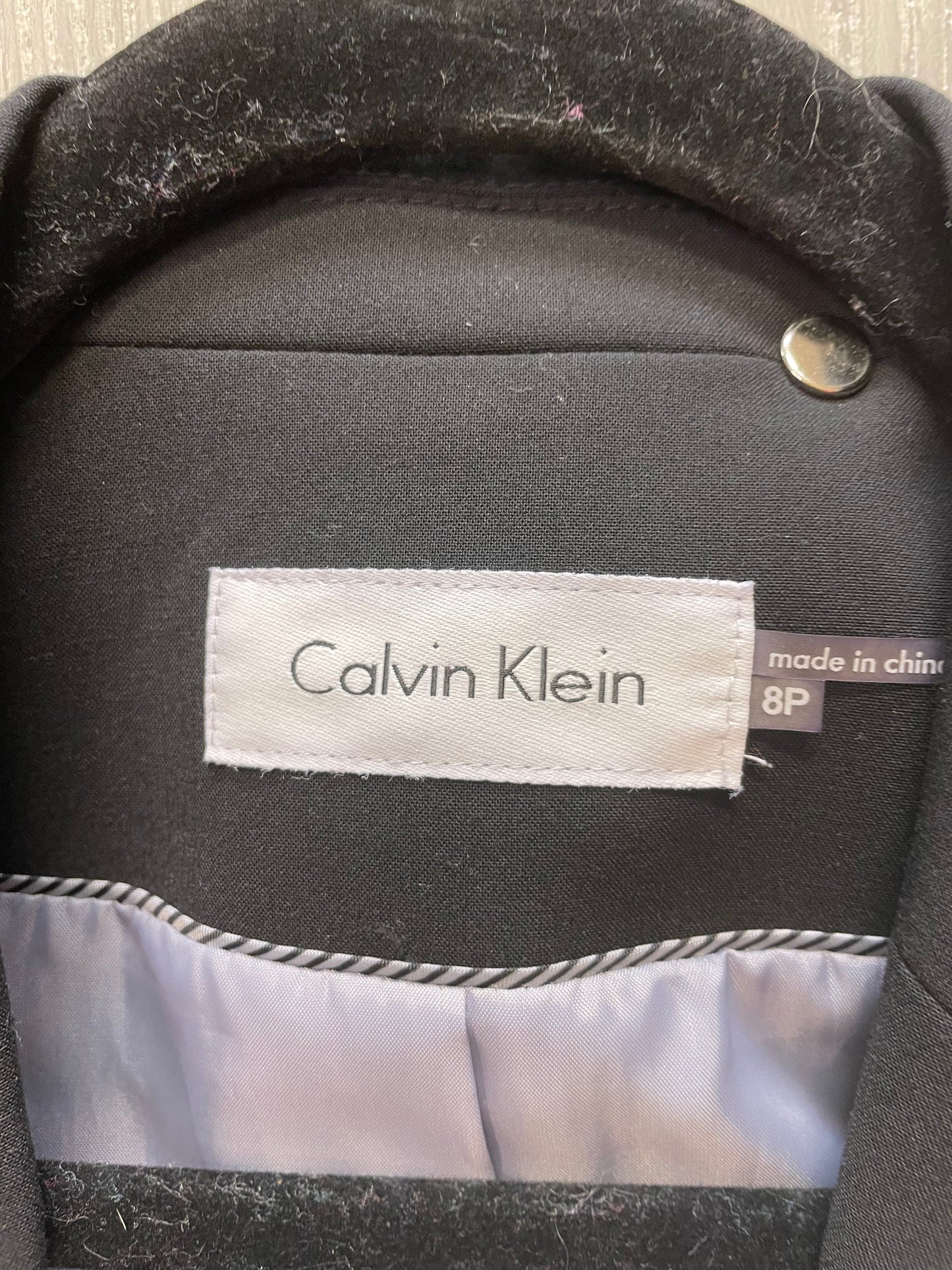 Blazer By Calvin Klein In Black, Size: Mp