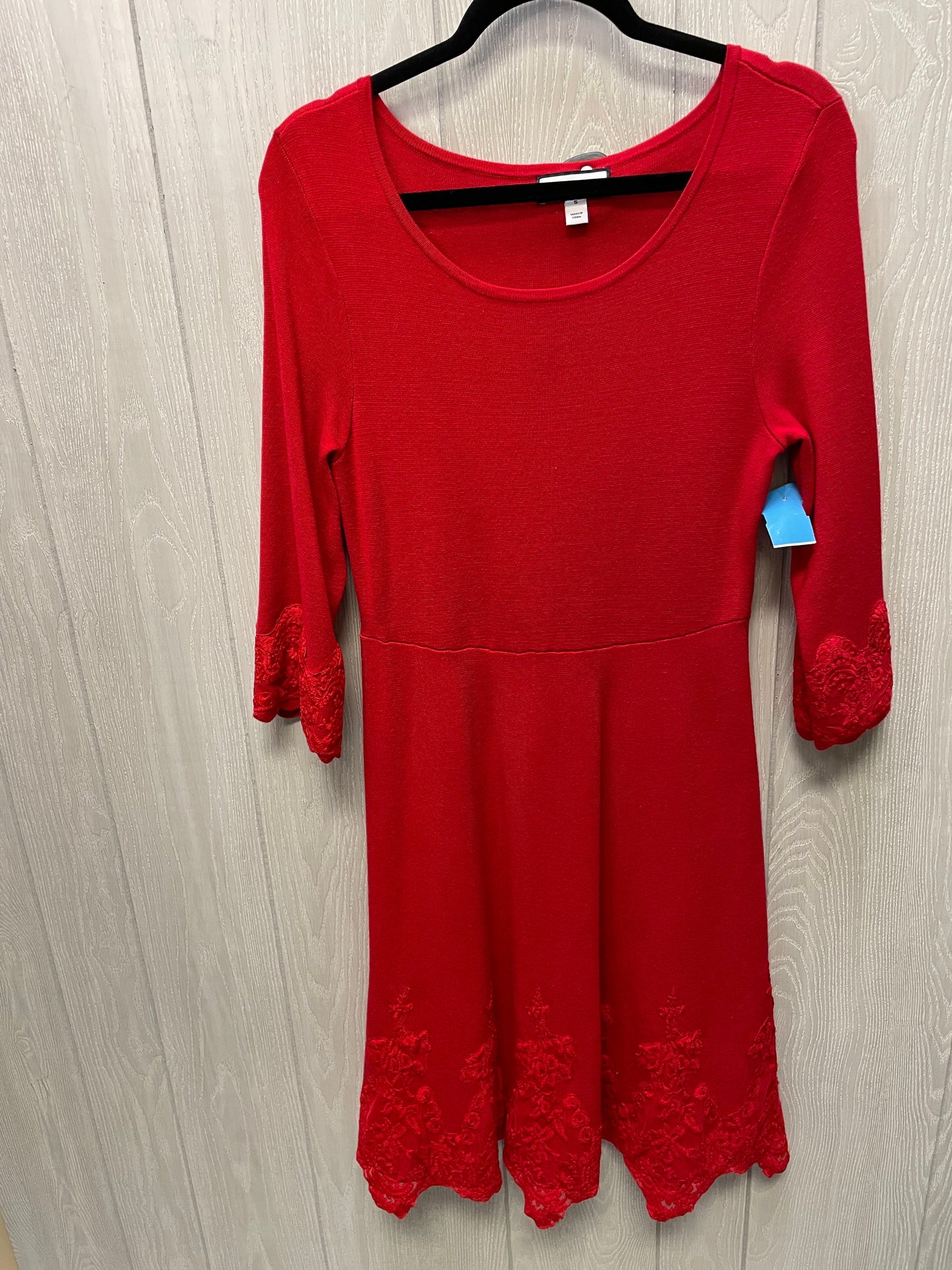 Dress Sweater By Charter Club In Red, Size: S