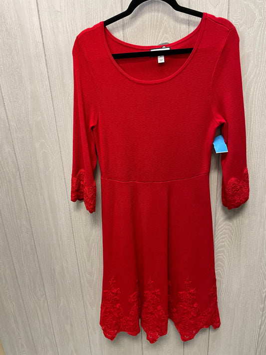 Dress Sweater By Charter Club In Red, Size: S