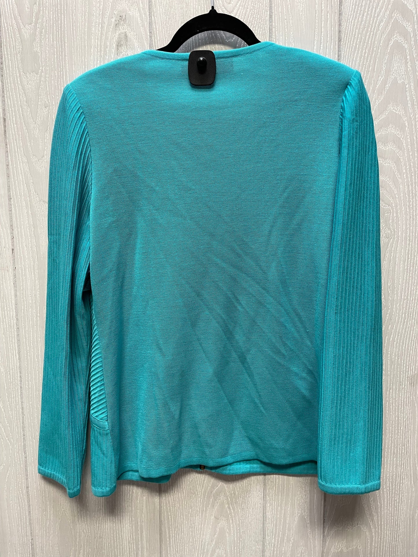 Sweater Cardigan By Misook In Blue, Size: M