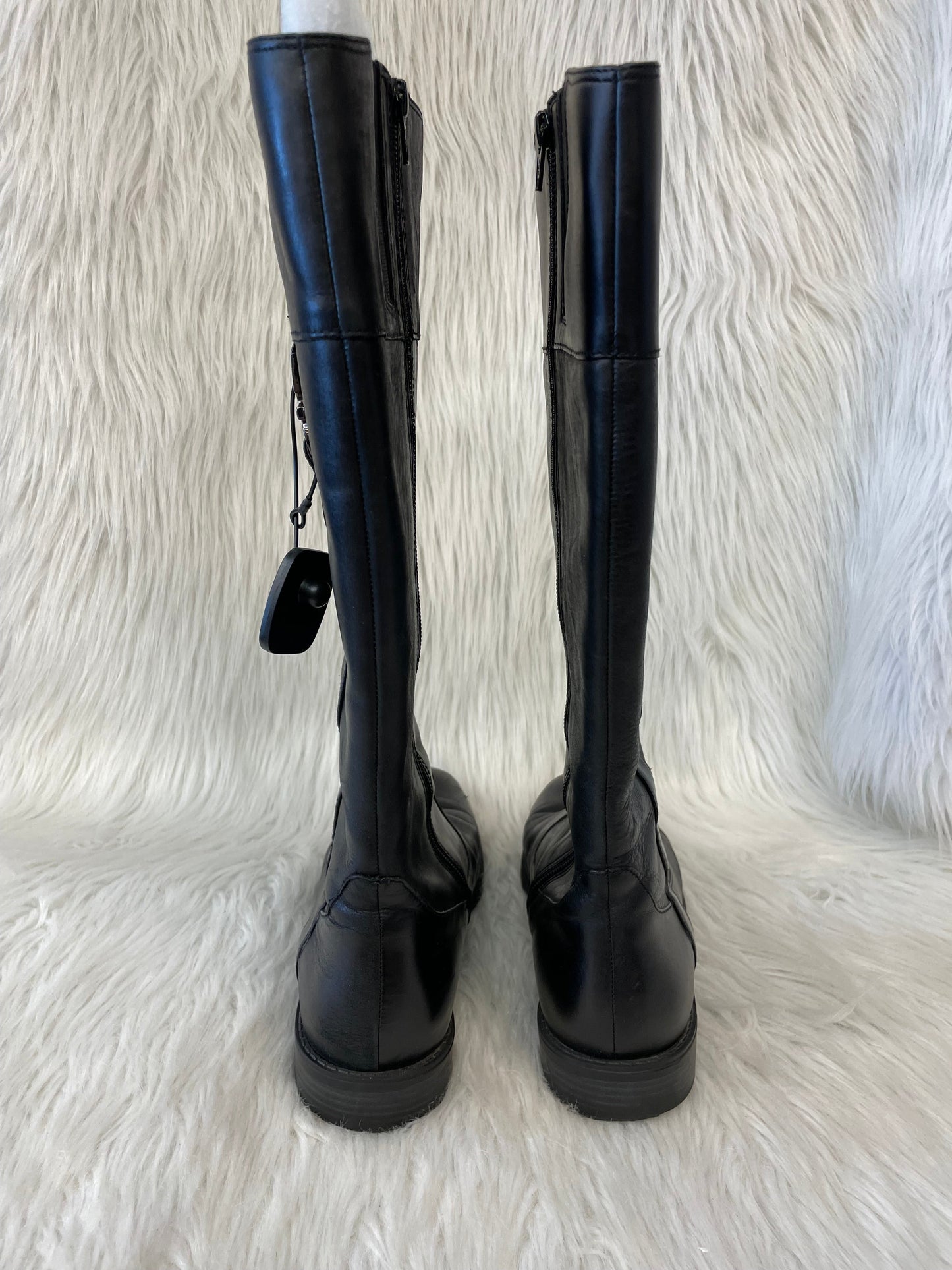 Boots Leather By Anne Klein In Black, Size: 9