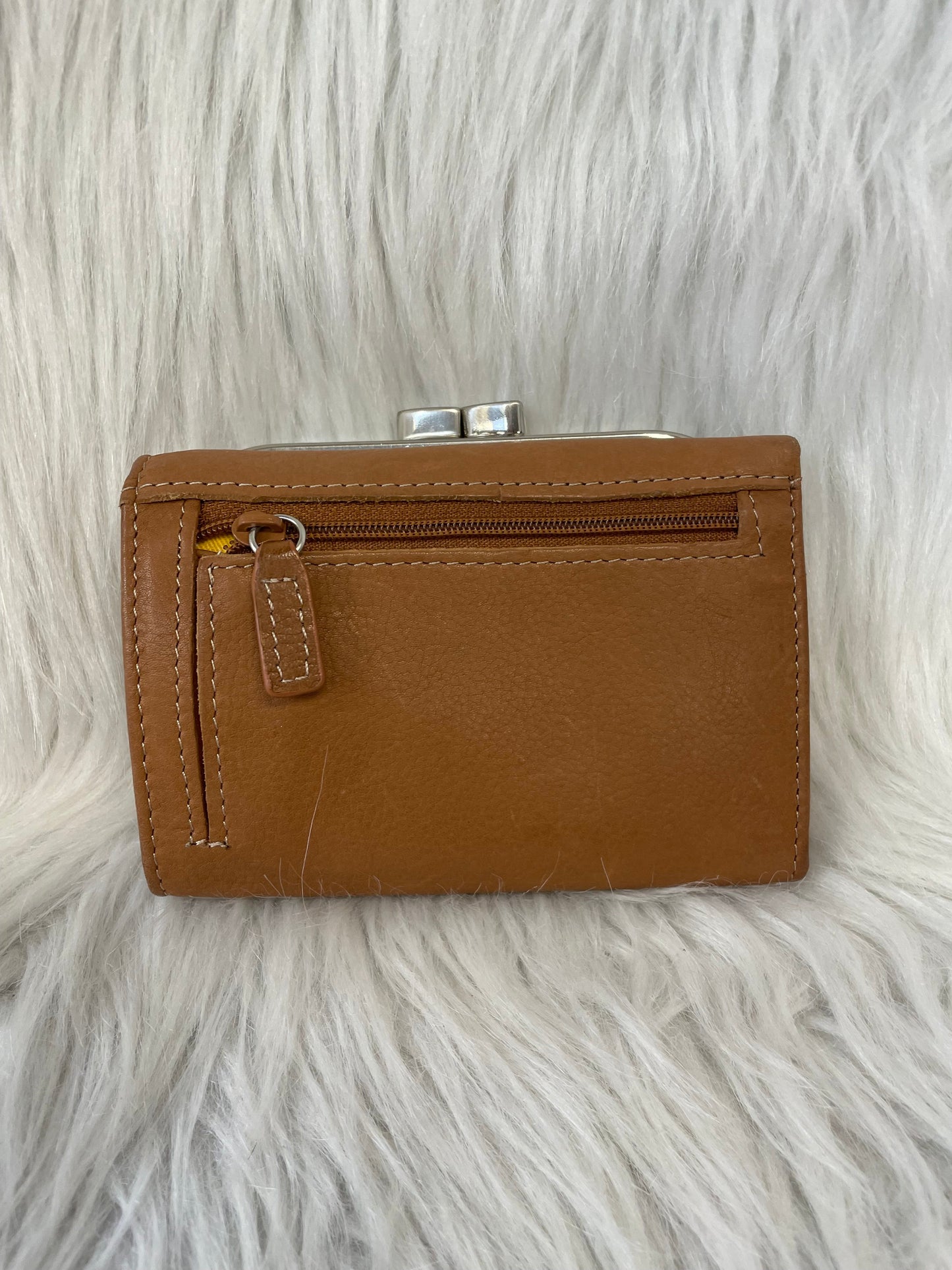 Wallet Leather By Fossil, Size: Small