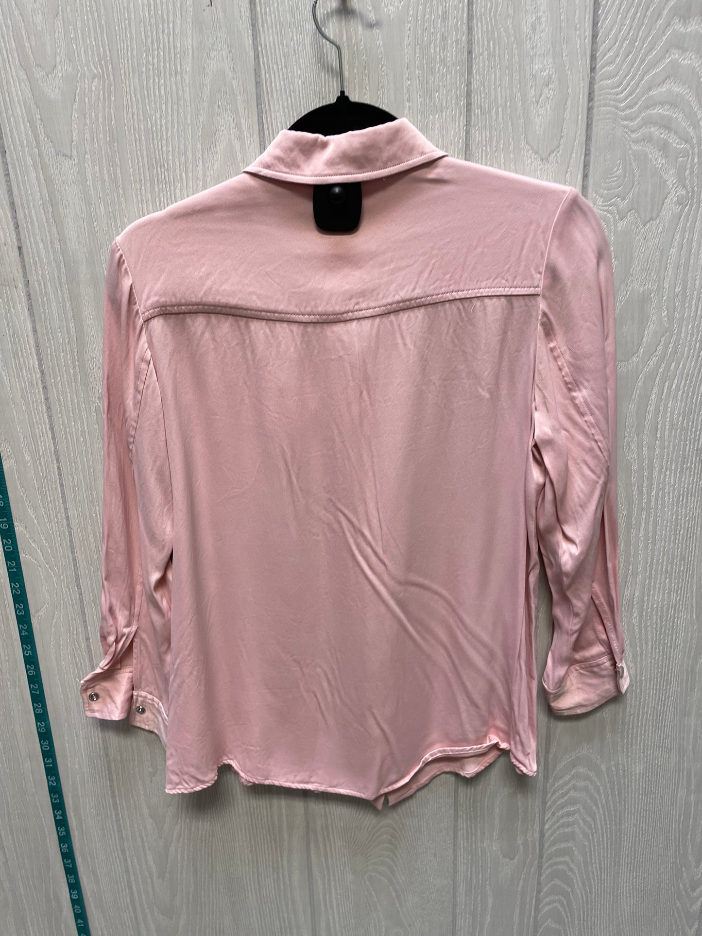 Blouse Long Sleeve By Liverpool In Pink, Size: S