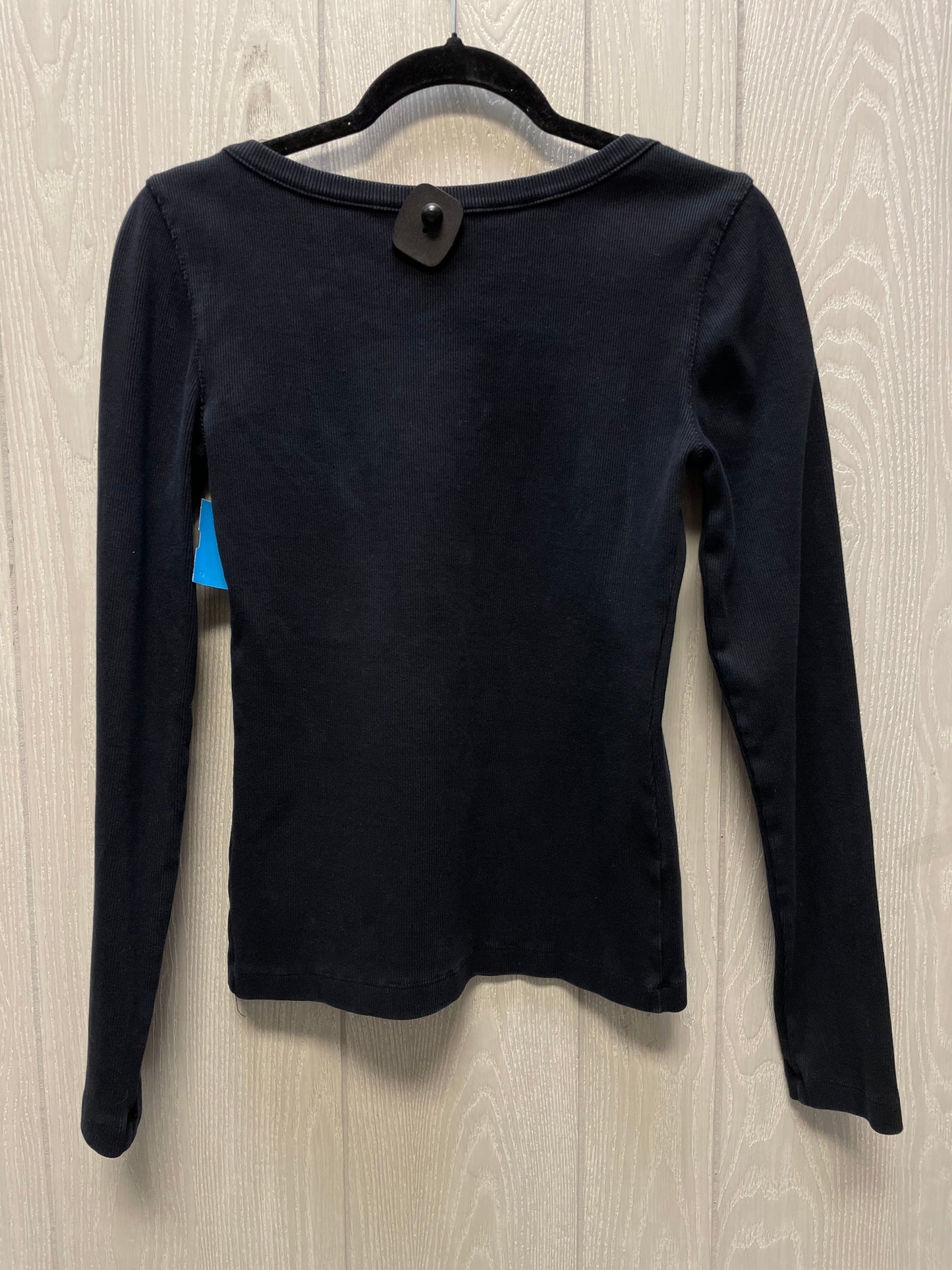 Top Long Sleeve By Anthropologie In Navy, Size: S