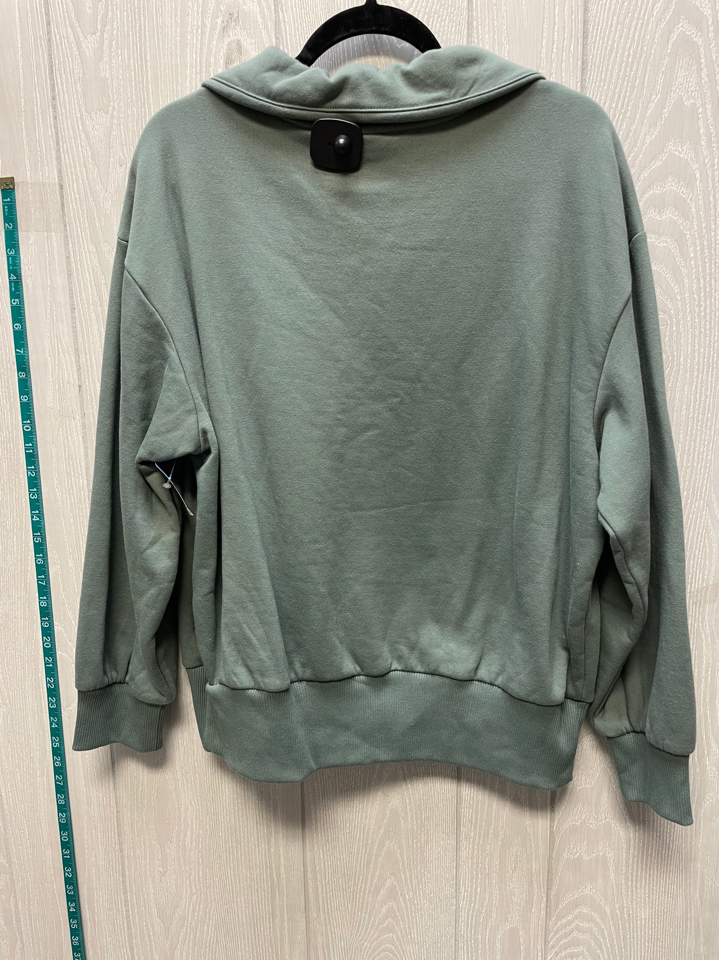 Sweatshirt Collar By A New Day In Green, Size: 1x