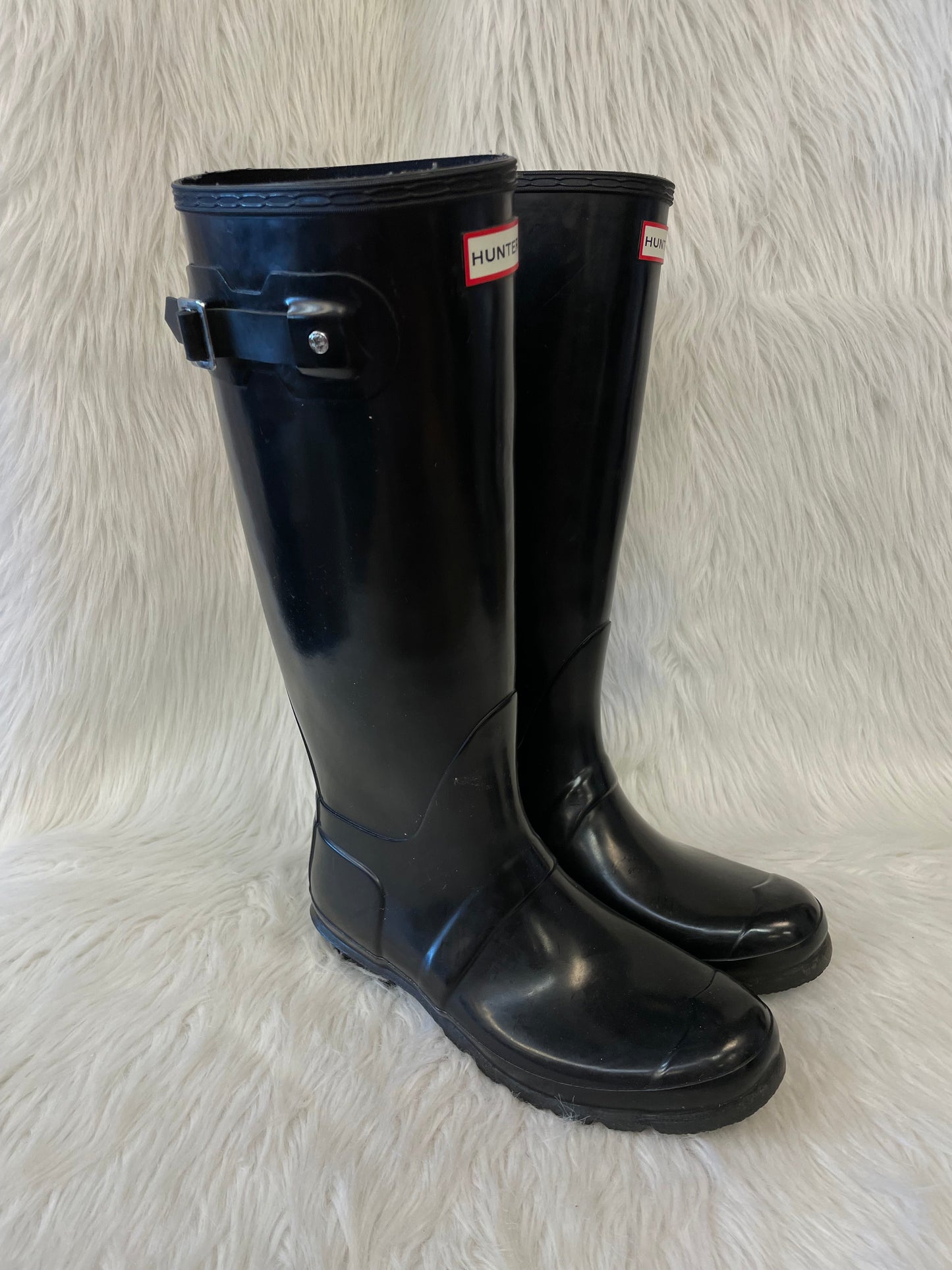 Boots Rain By Hunter In Black, Size: 10