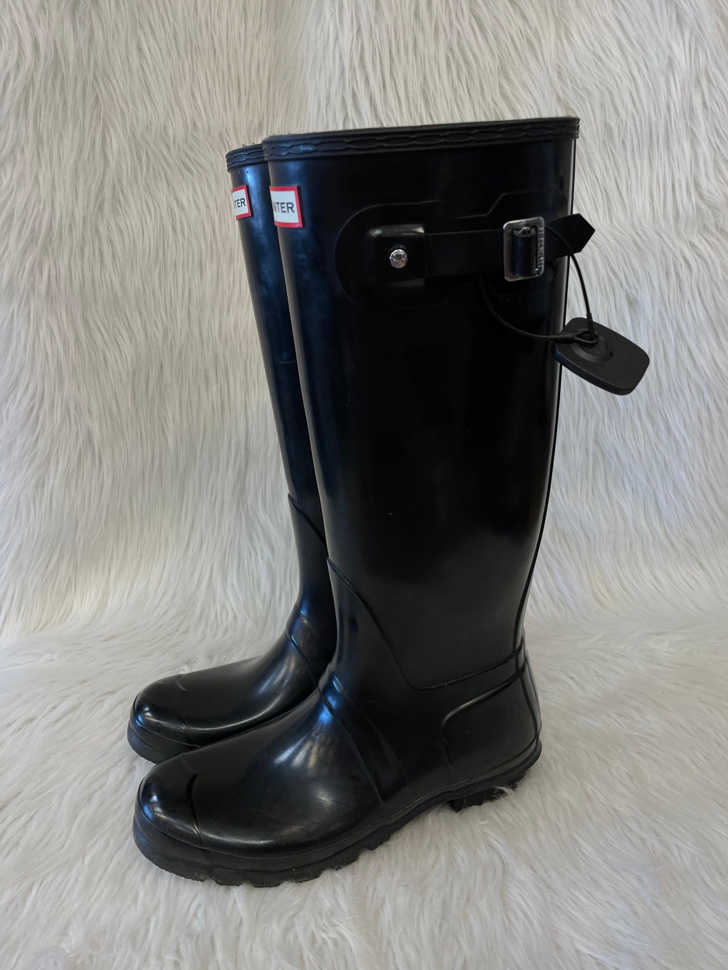 Boots Rain By Hunter In Black, Size: 10