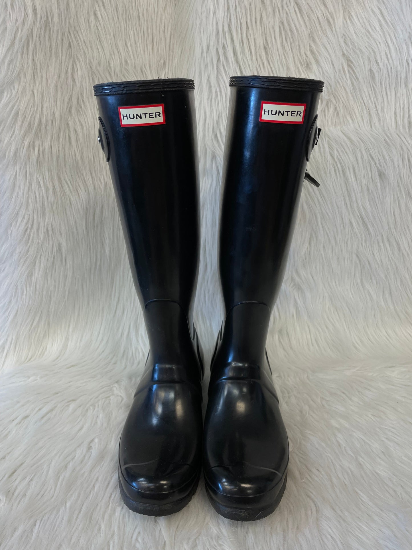 Boots Rain By Hunter In Black, Size: 10