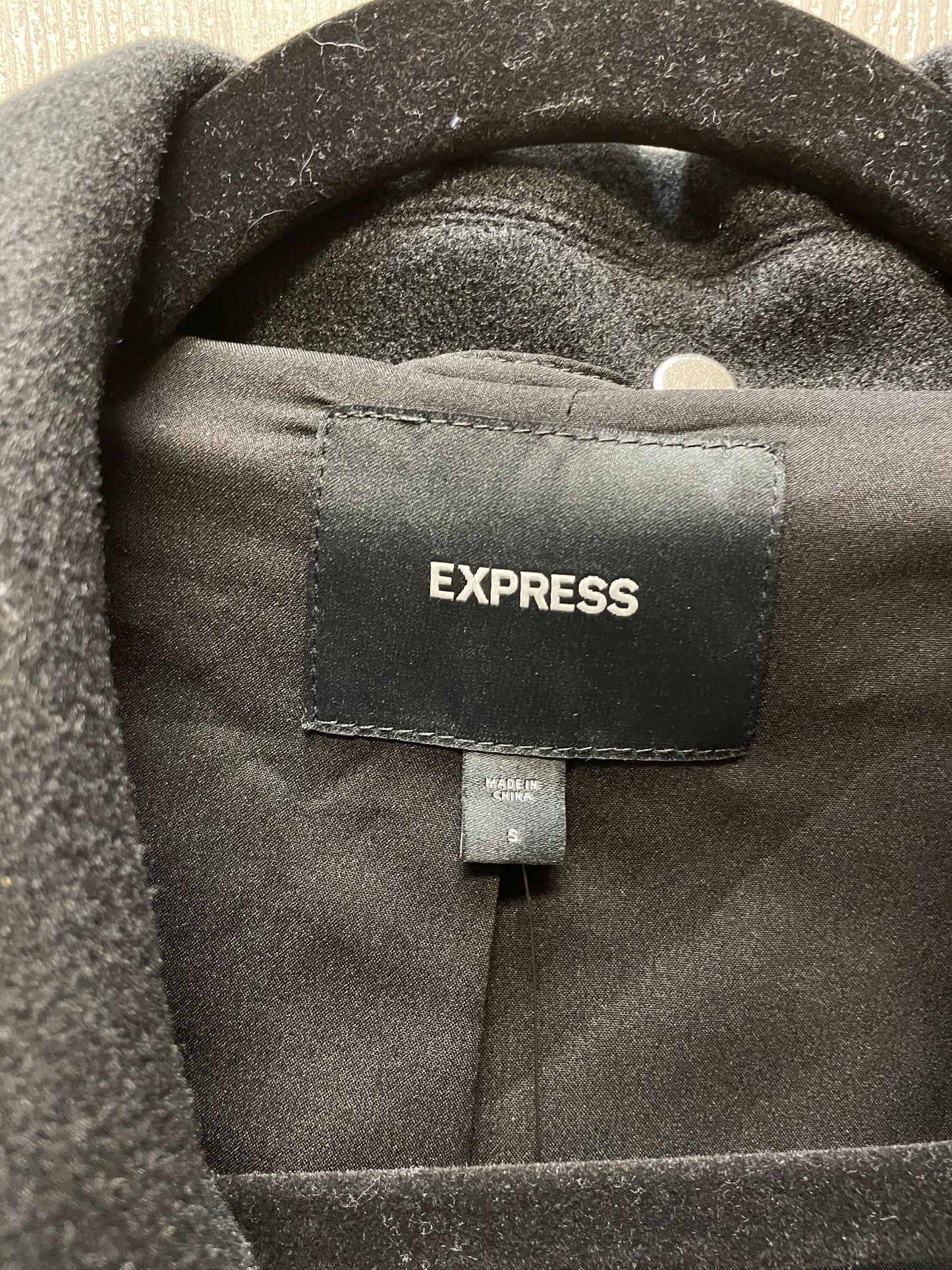 Coat Peacoat By Express In Black, Size: S