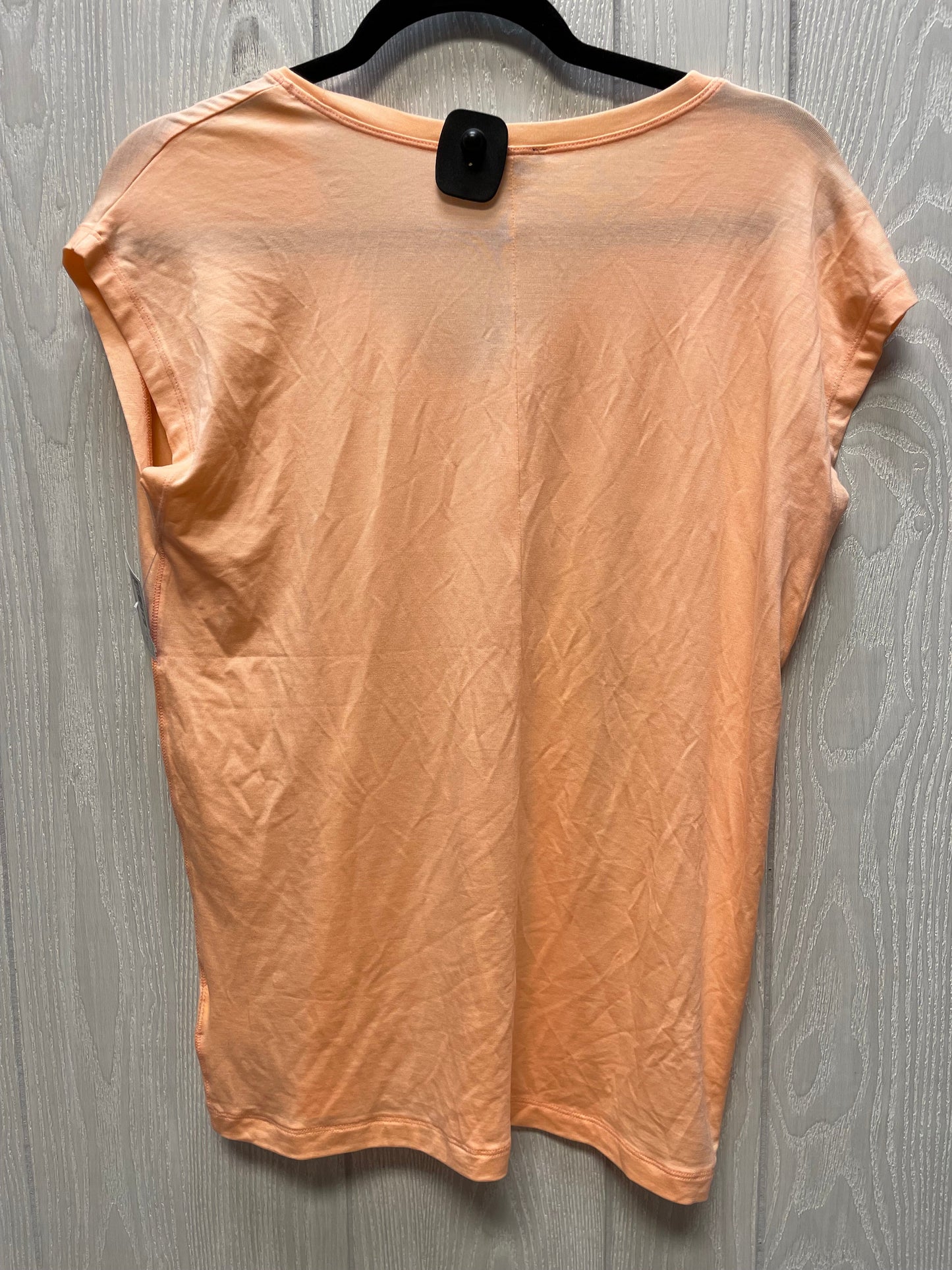 Top Short Sleeve By Express In Peach, Size: Xs