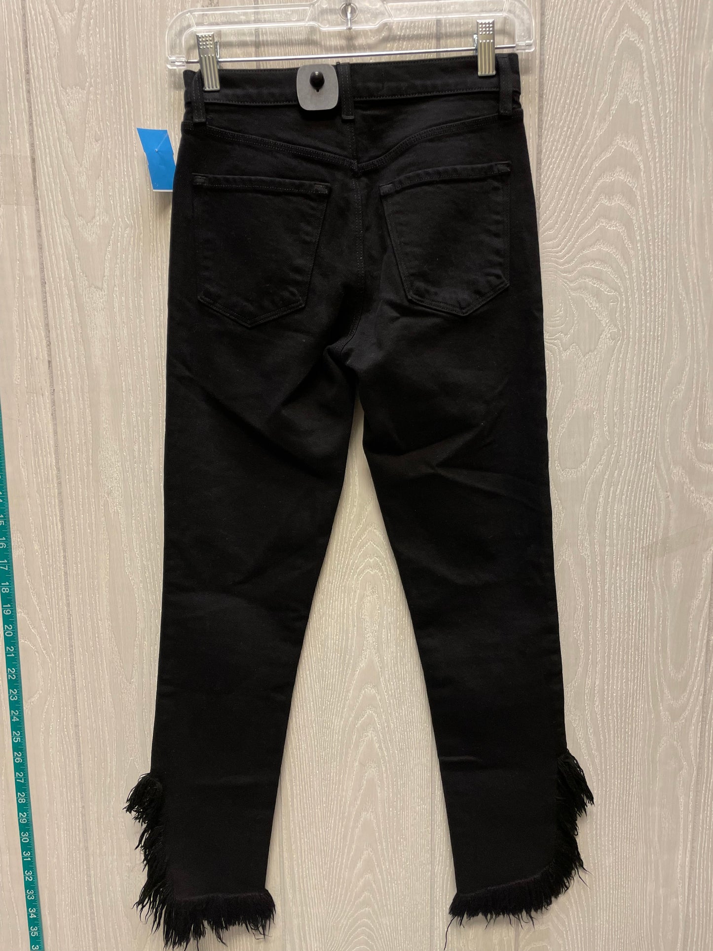 Jeans Straight By J Brand In Black Denim, Size: 0p