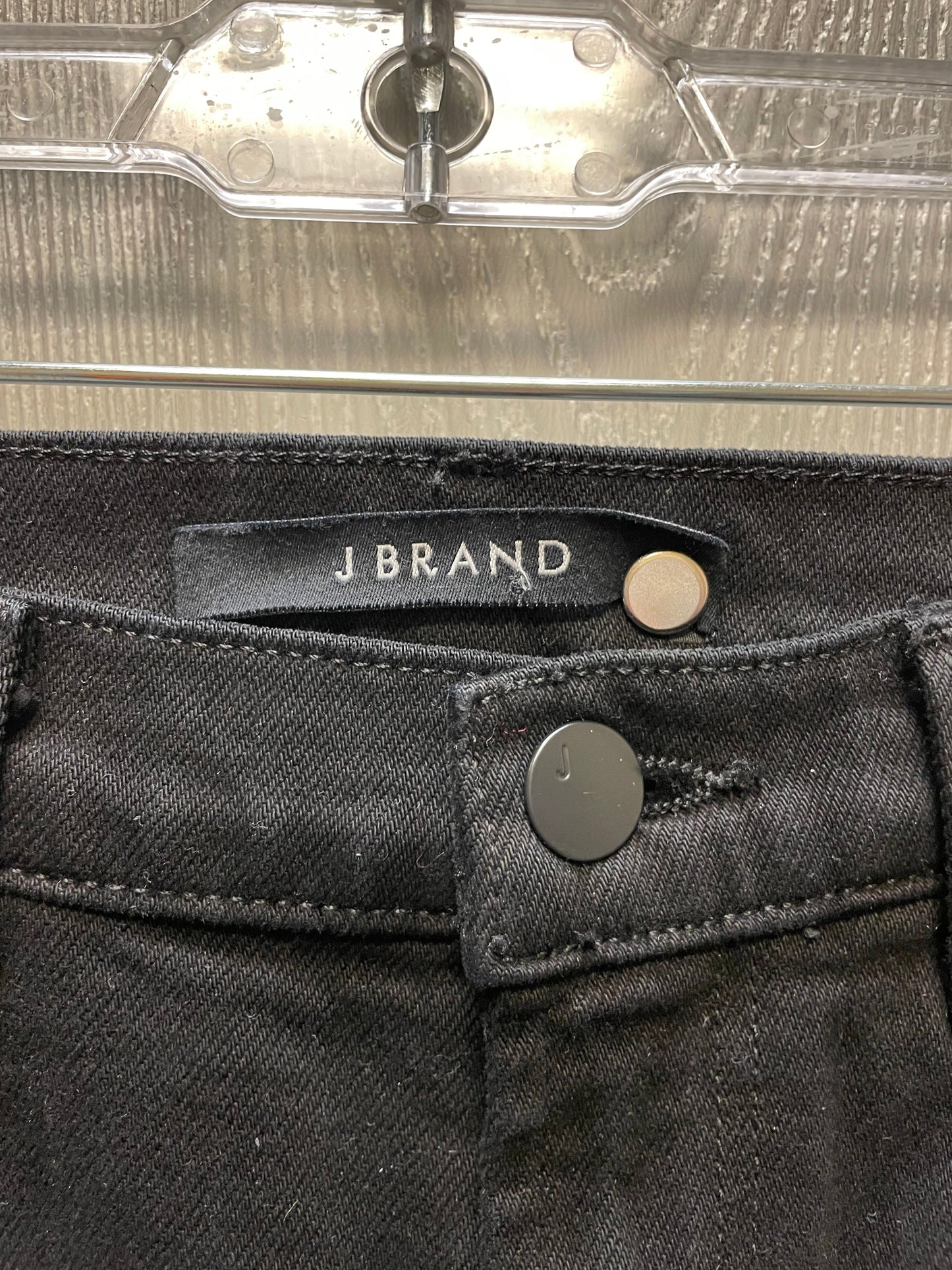 Jeans Straight By J Brand In Black Denim, Size: 0p