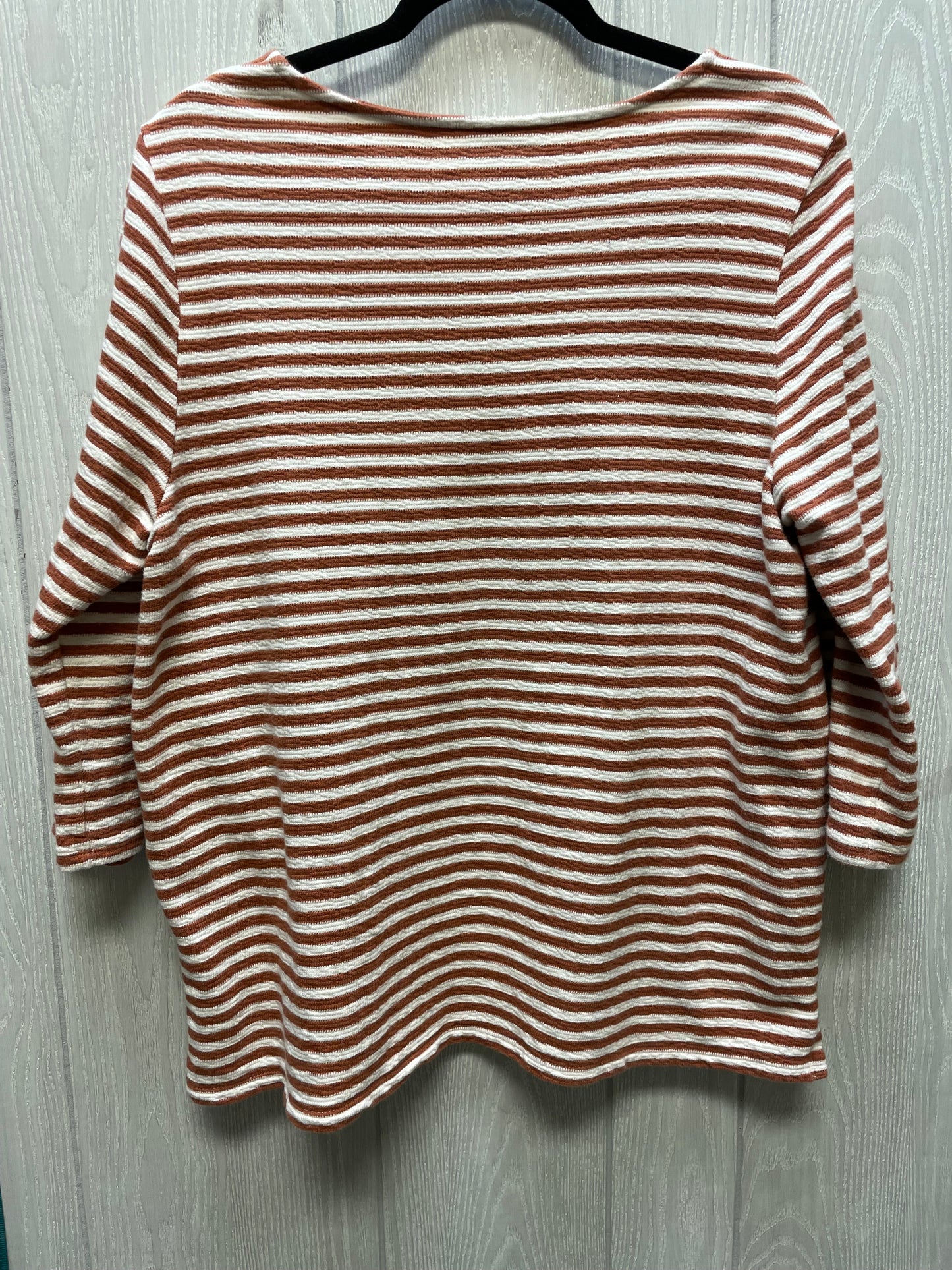 Top Long Sleeve By J. Jill In Striped Pattern, Size: Xl