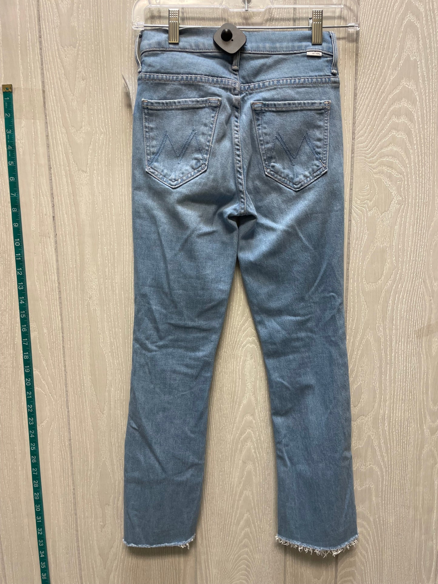 Jeans Straight By Mother Jeans In Blue Denim, Size: 0p