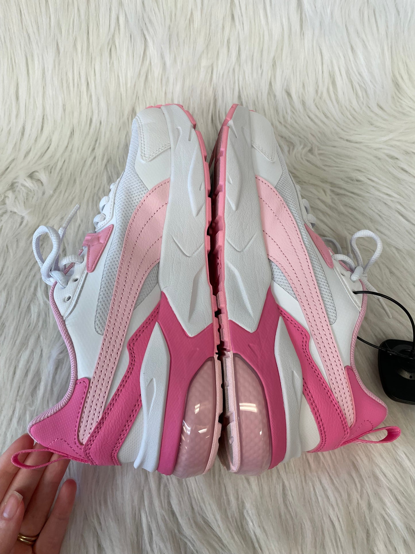 Shoes Athletic By Puma In Pink & White, Size: 8.5