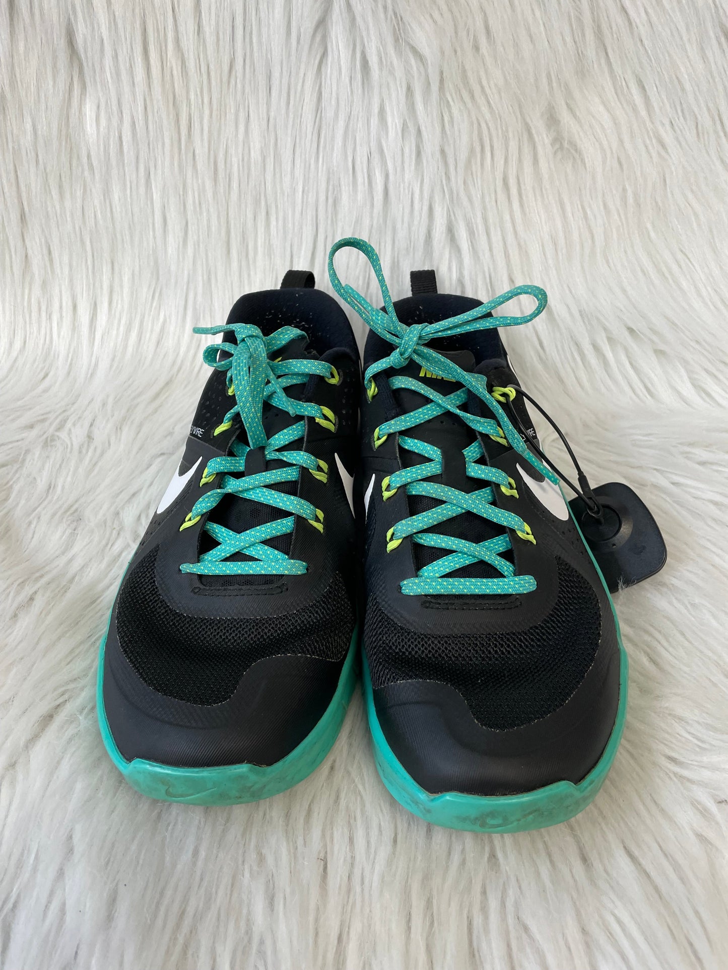 Shoes Athletic By Nike In Black & Green, Size: 8