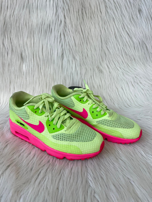 Shoes Athletic By Nike In Green & Pink, Size: 8