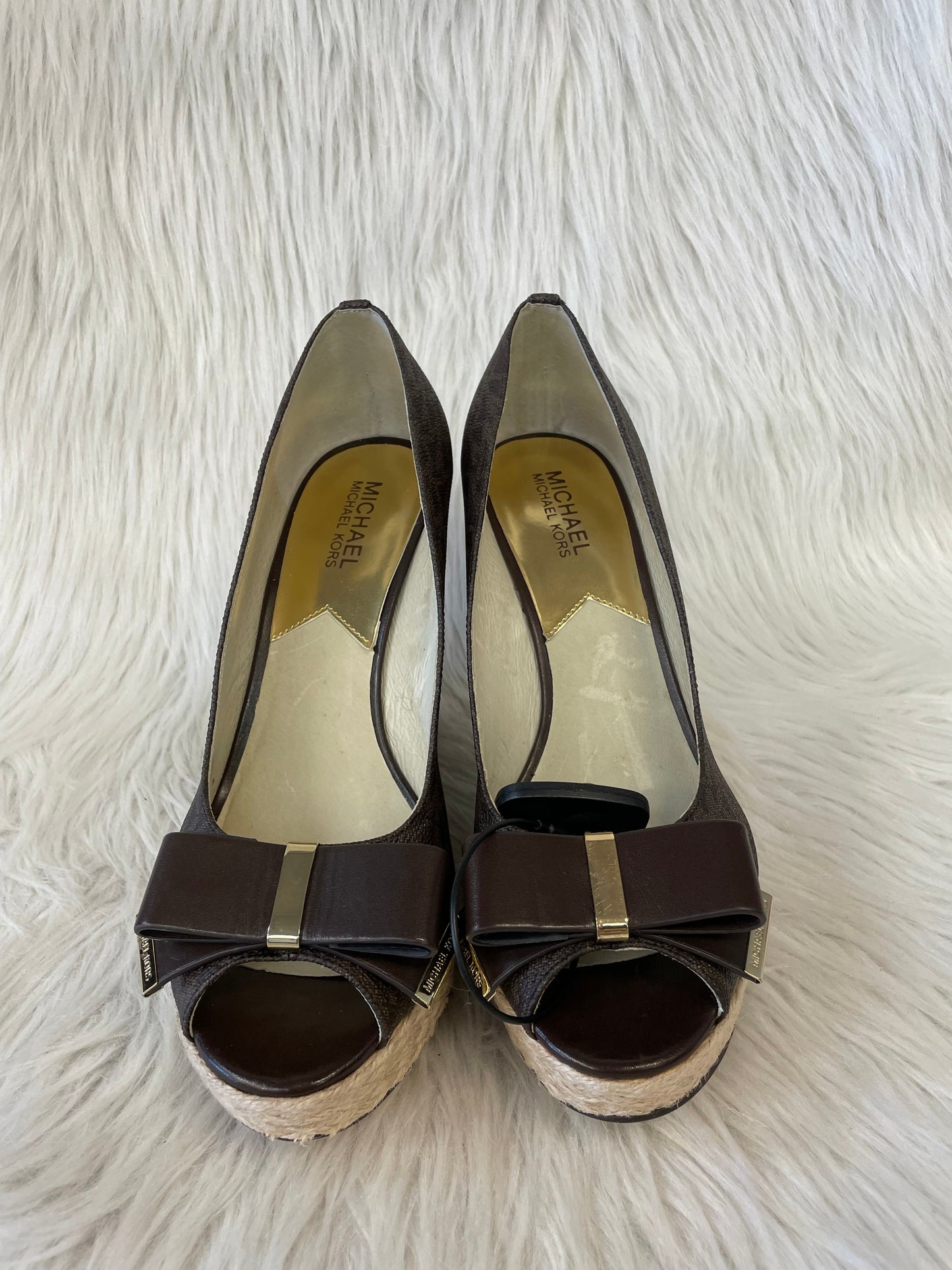 Shoes Designer By Michael Kors In Brown, Size: 10