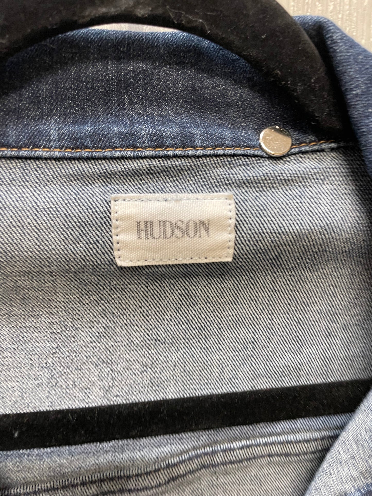 Jacket Denim By Hudson In Blue Denim, Size: M