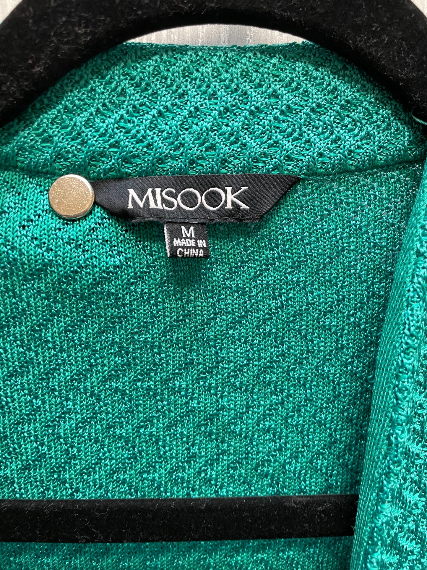 Sweater Cardigan By Misook In Green, Size: M