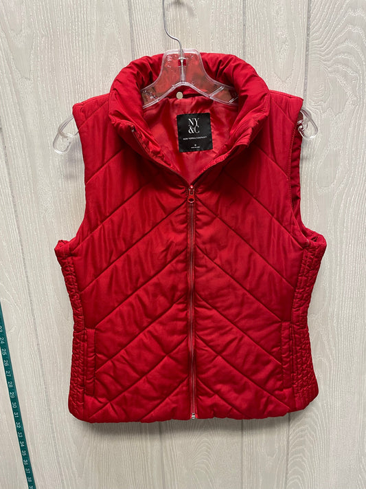 Vest Puffer & Quilted By New York And Co In Red, Size: M