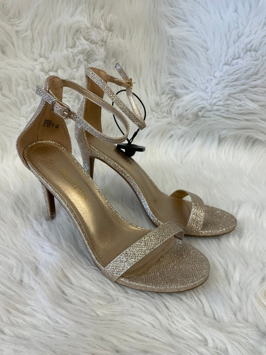 Sandals Heels Stiletto By dreampairs In Gold, Size: 9