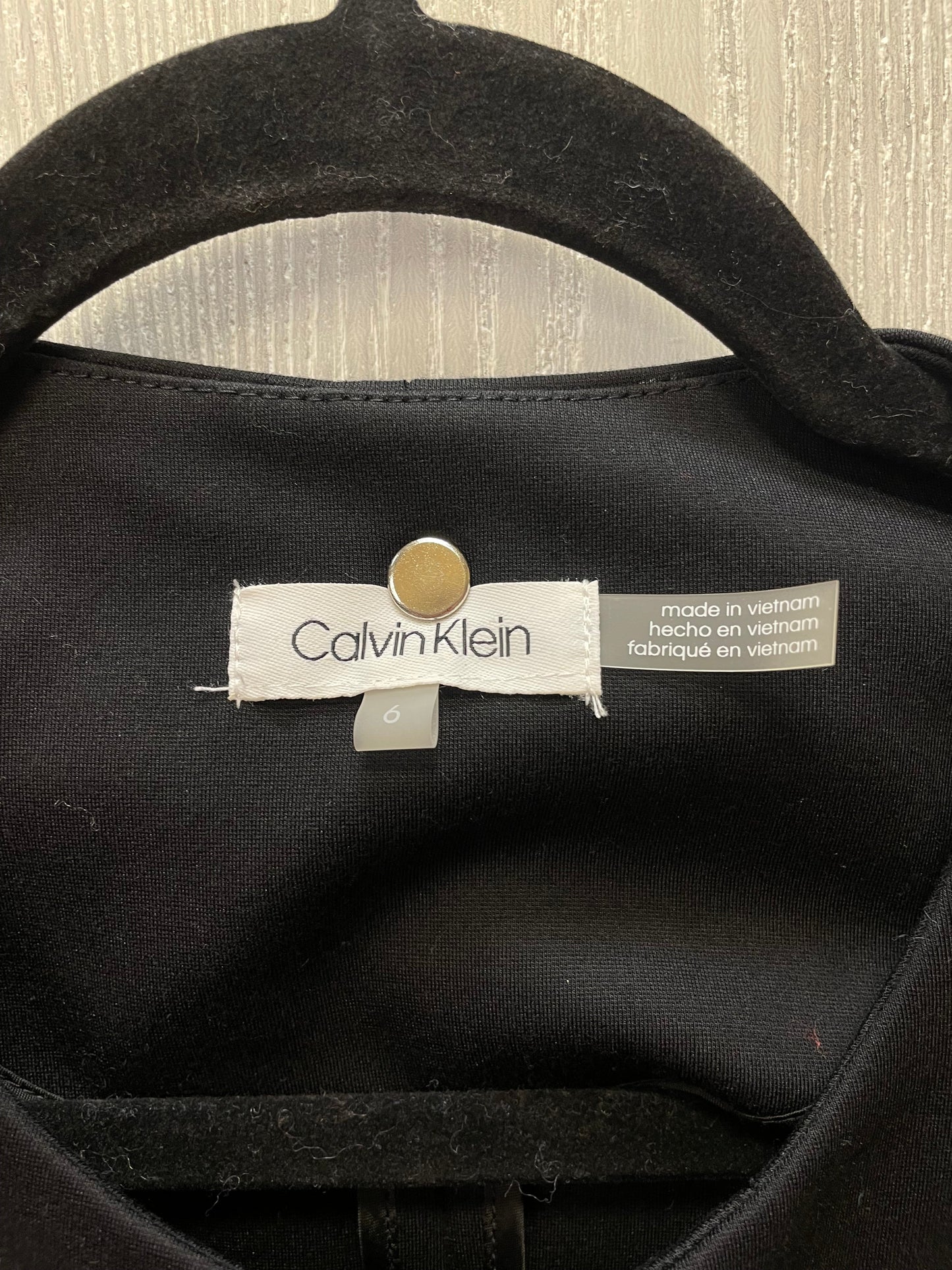 Blazer By Calvin Klein In Black, Size: S