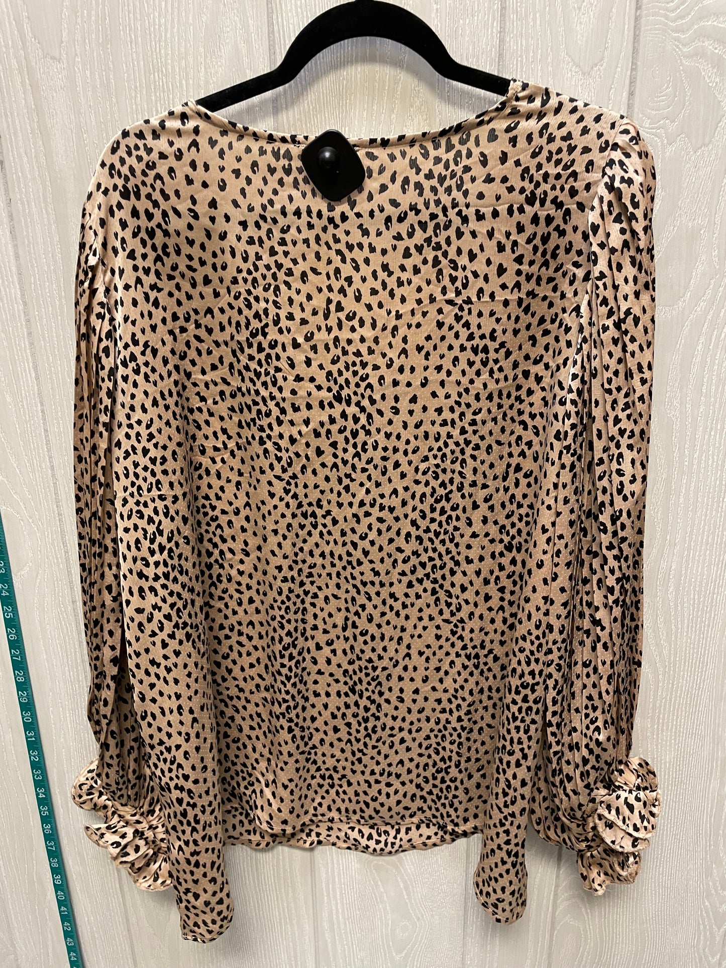 Blouse Long Sleeve By Oddi In Animal Print, Size: 1x