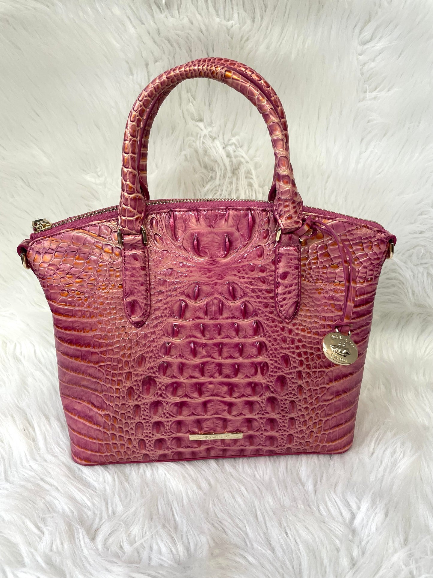 Handbag Designer By Brahmin, Size: Medium